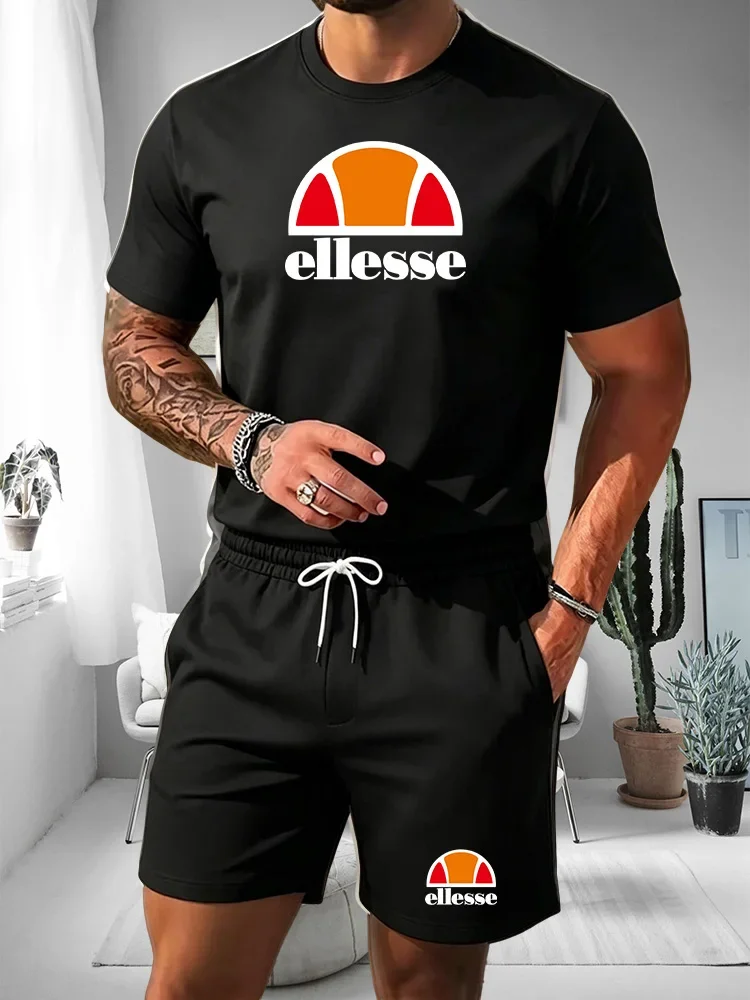 Running Gears - Men's Two-piece Sports Suit Round Neck