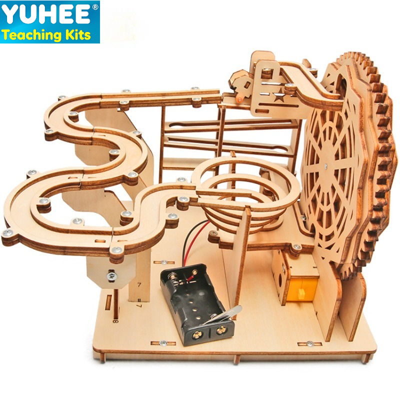 DIY Wooden Marble Run Kit – ST - Running Gear Track recension och pris