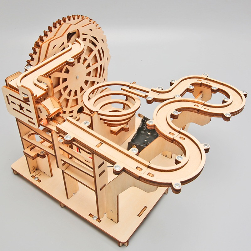 DIY Wooden Marble Run Kit – ST - Running Gear Track recension och pris