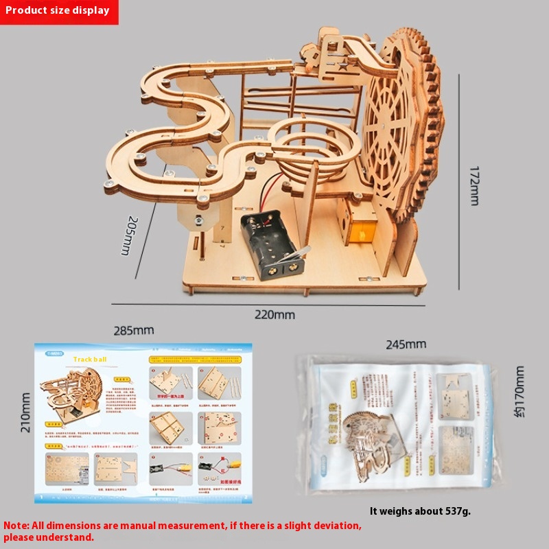 DIY Wooden Marble Run Kit – ST - Running Gear Track recension och pris