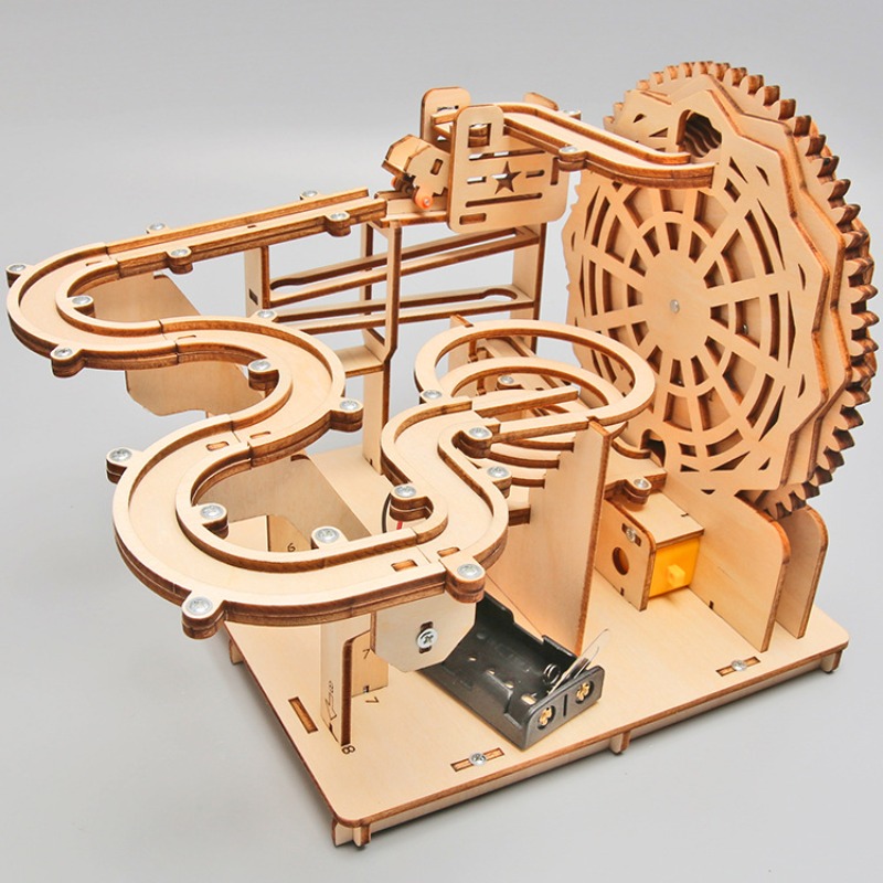 DIY Wooden Marble Run Kit – ST - Running Gear Track recension och pris