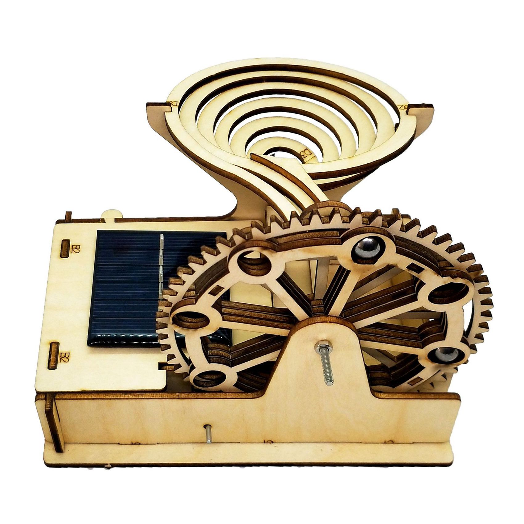3D Wooden Marble Run Track Sol - Running Gear Track recension och pris