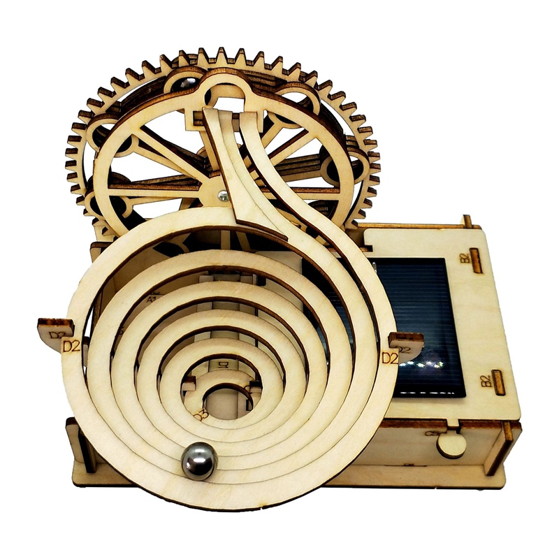 Practical 3D Wooden Marble Run - Running Gear Track recension och pris