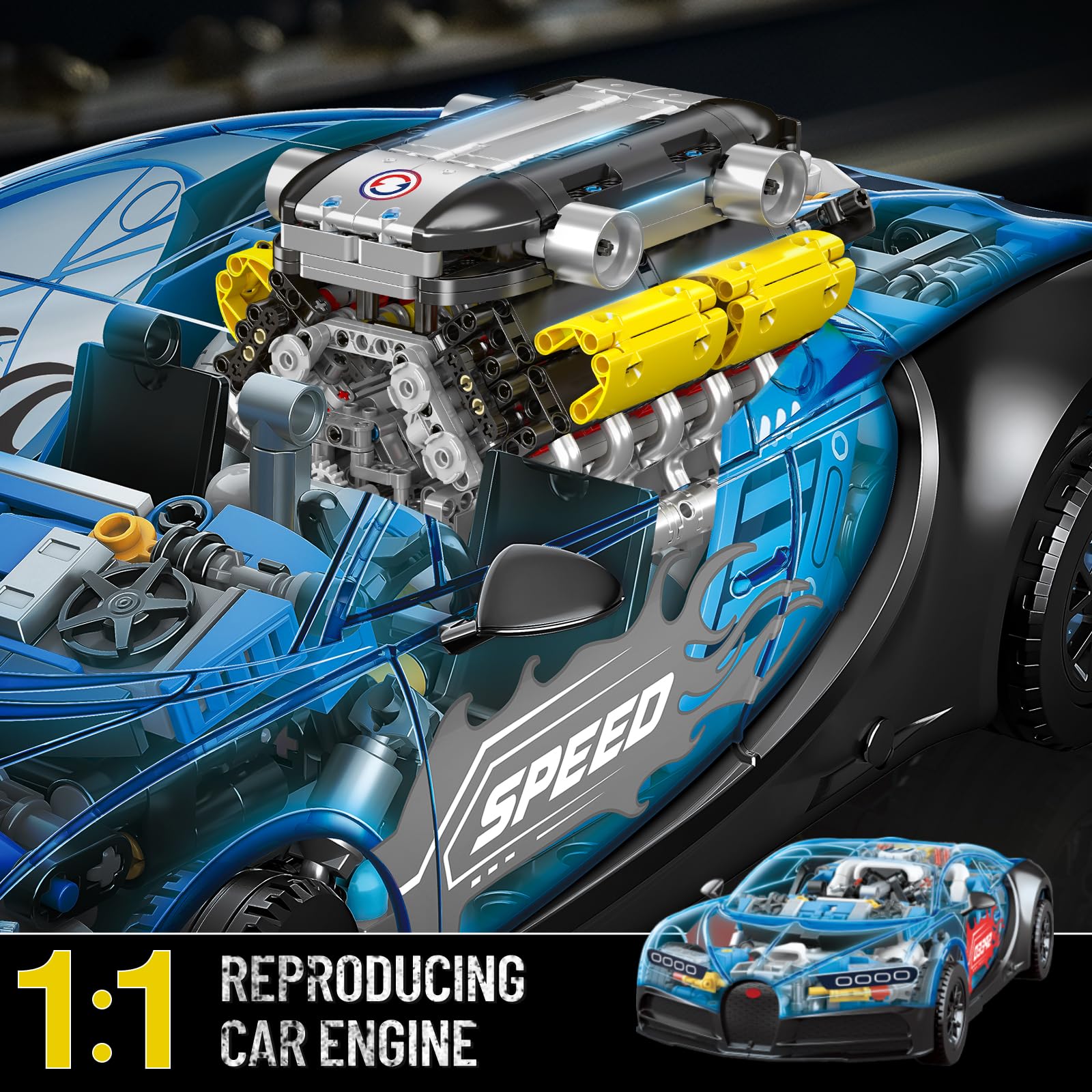V12 Engine Model kit That Runs - Running Gear Engine recension och pris