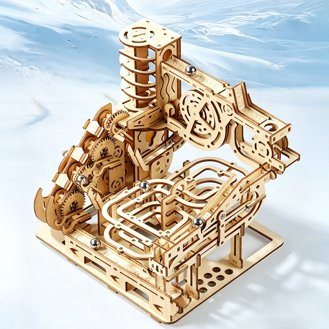 3D Wooden Puzzle Mechanical Ma - Running Gear Track recension och pris